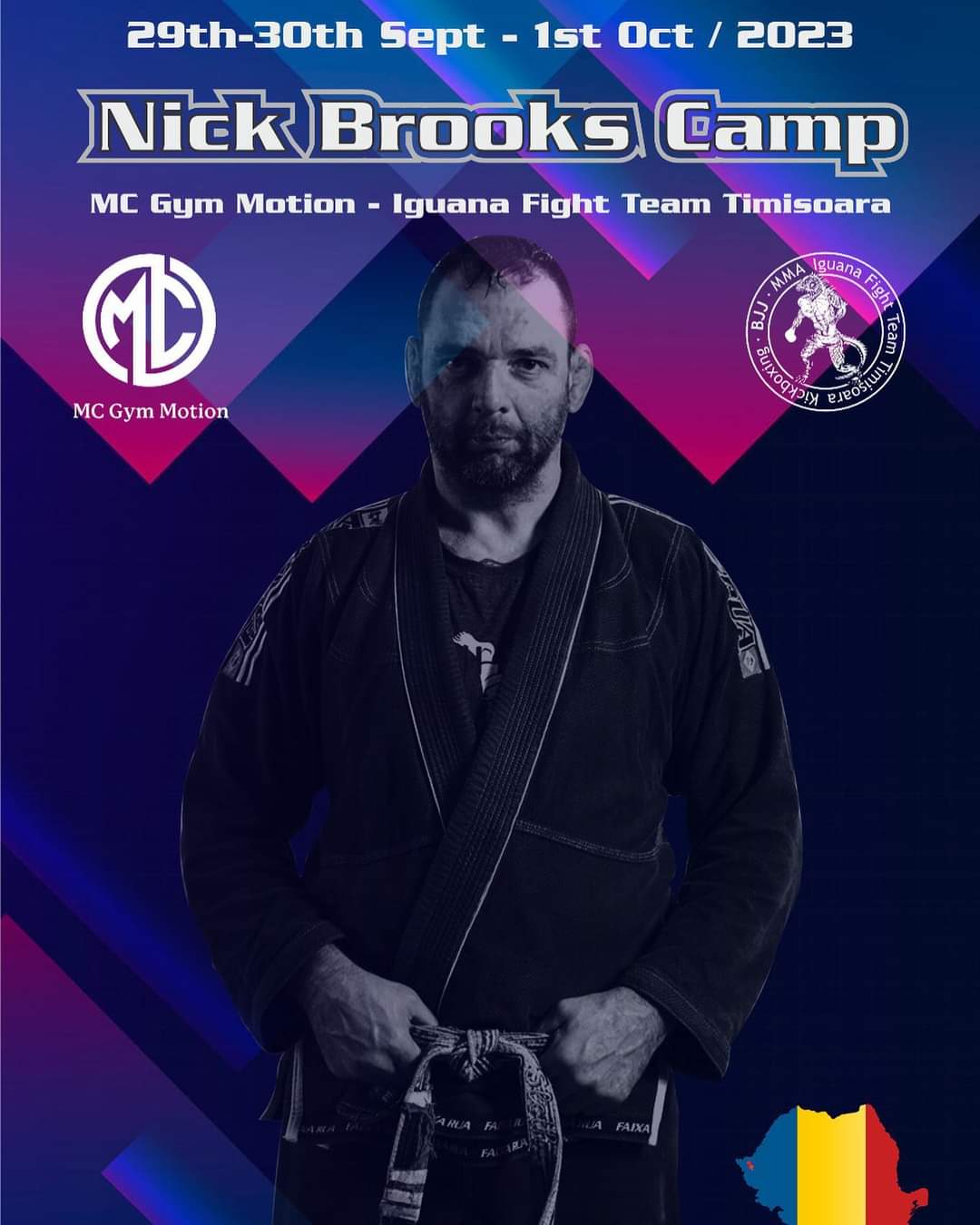 Camp de Jiujitsu brazilian Timișoara 29 Sept - 1 Oct 2023